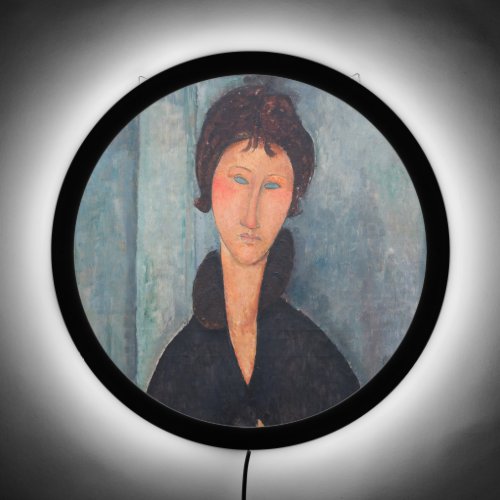 Amedeo Modigliani _ Woman with Blue Eyes LED Sign