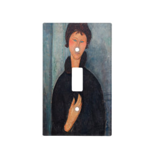 Amedeo Modigliani - Woman with Blue Eyes Light Switch Cover