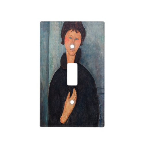 Amedeo Modigliani _ Woman with Blue Eyes Light Switch Cover