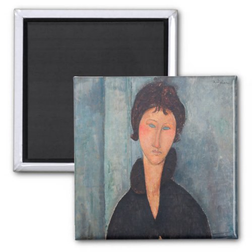 Amedeo Modigliani _ Woman with Blue Eyes Magnet