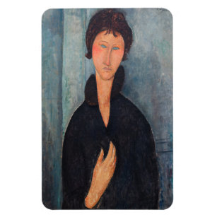 Amedeo Modigliani - Woman with Blue Eyes Magnet