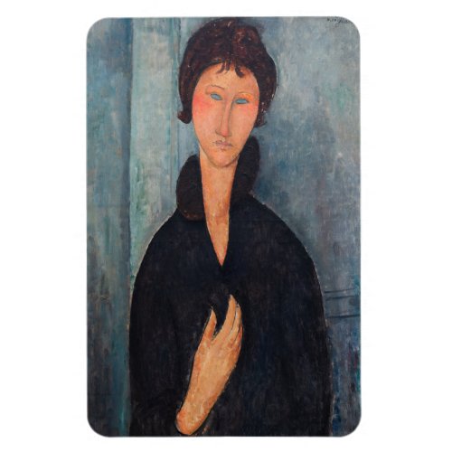 Amedeo Modigliani _ Woman with Blue Eyes Magnet