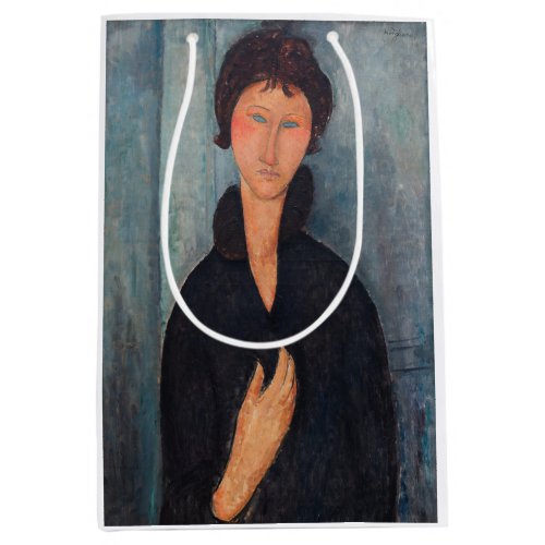 Amedeo Modigliani _ Woman with Blue Eyes Medium Gift Bag