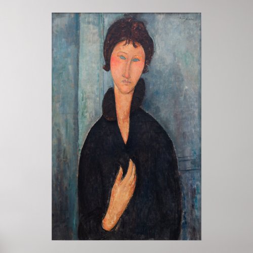Amedeo Modigliani _ Woman with Blue Eyes Poster