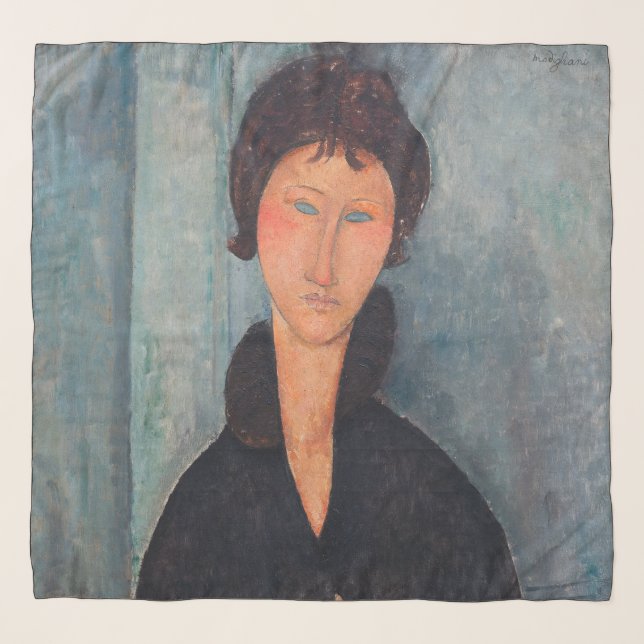 Amedeo Modigliani - Woman with Blue Eyes Scarf (Front)