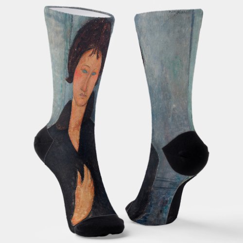 Amedeo Modigliani _ Woman with Blue Eyes Socks