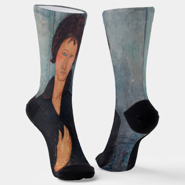 Amedeo Modigliani - Woman with Blue Eyes Socks (Angled)