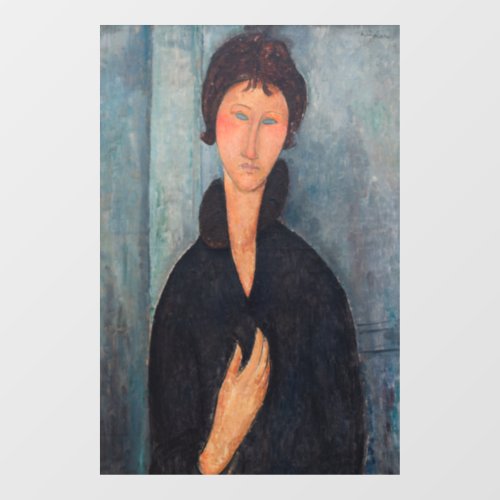 Amedeo Modigliani _ Woman with Blue Eyes Window Cling