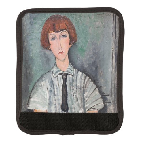 Amedeo Modigliani _ Young Girl in a Striped Blouse Luggage Handle Wrap