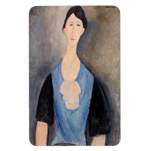 Amedeo Modigliani _ Young Woman in Blue Magnet