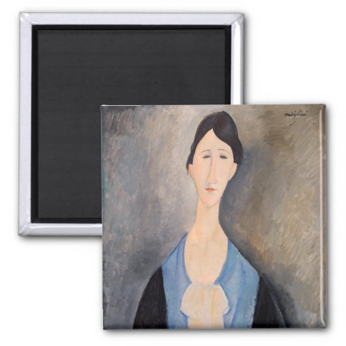 Amedeo Modigliani _ Young Woman in Blue Magnet