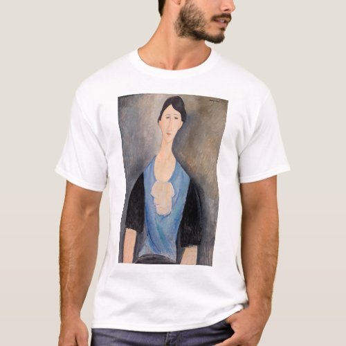 Amedeo Modigliani _ Young Woman in Blue T_Shirt