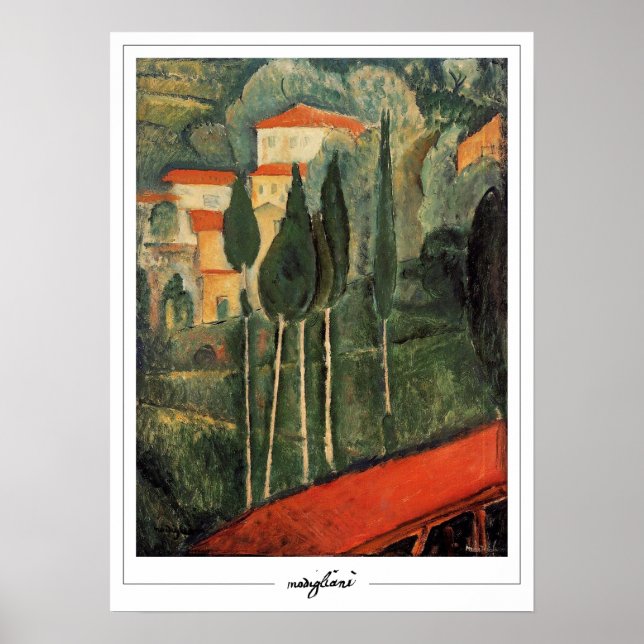 Amedeo Modigliani Zedign Art Poster #334 (Front)