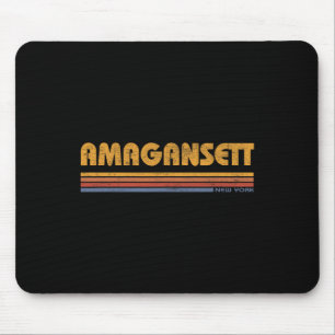 Amegansett New York Vintage Throwback Vacation Sou Mouse Pad