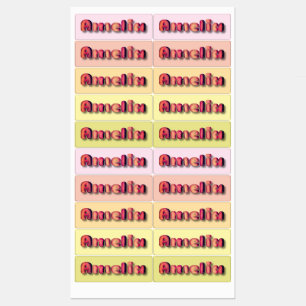 Amelia baby girl name gift clothing labels