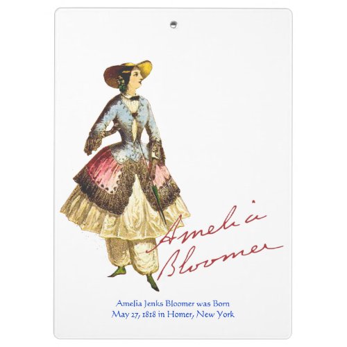 Amelia Bloomer Clipboard _ Can Be Personalized