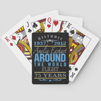 Amelia Earhart 75 Year Anniversary Poker Cards