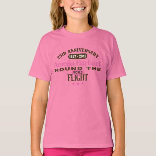 Amelia Earhart 75 Year Anniversary T_Shirt