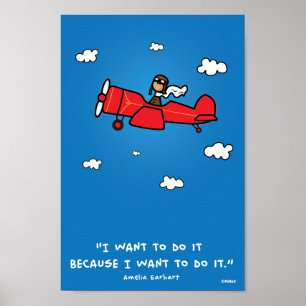 Amelia Earhart 8x12 poster (and same ratio)