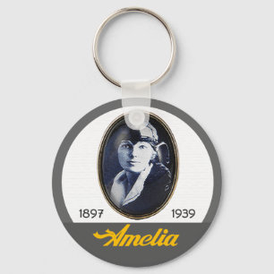 Amelia Earhart- Aviator Keychain