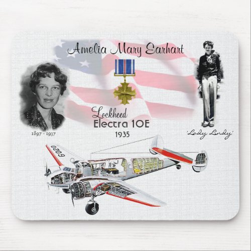 Amelia Earhart_Aviator Mouse Pad