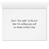 Amelia Earhart Day Card July 24 (Inside Horizontal (Bottom))