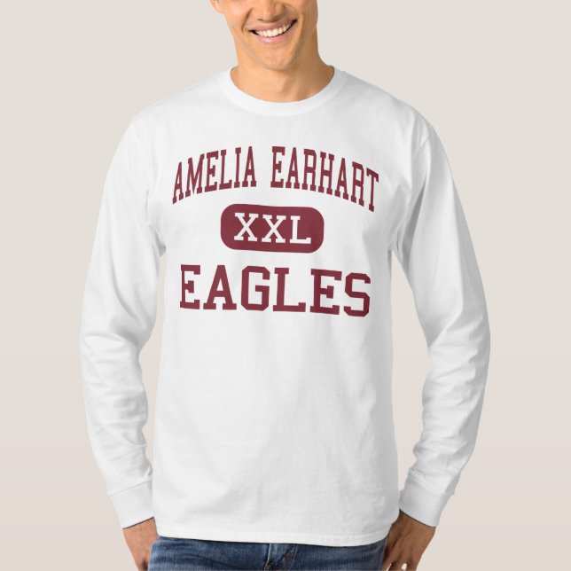 Amelia Earhart - Eagles - Middle - Riverside T-Shirt (Front)