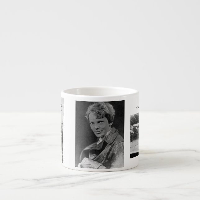 "Amelia Earhart" Espresso Cup (Front)
