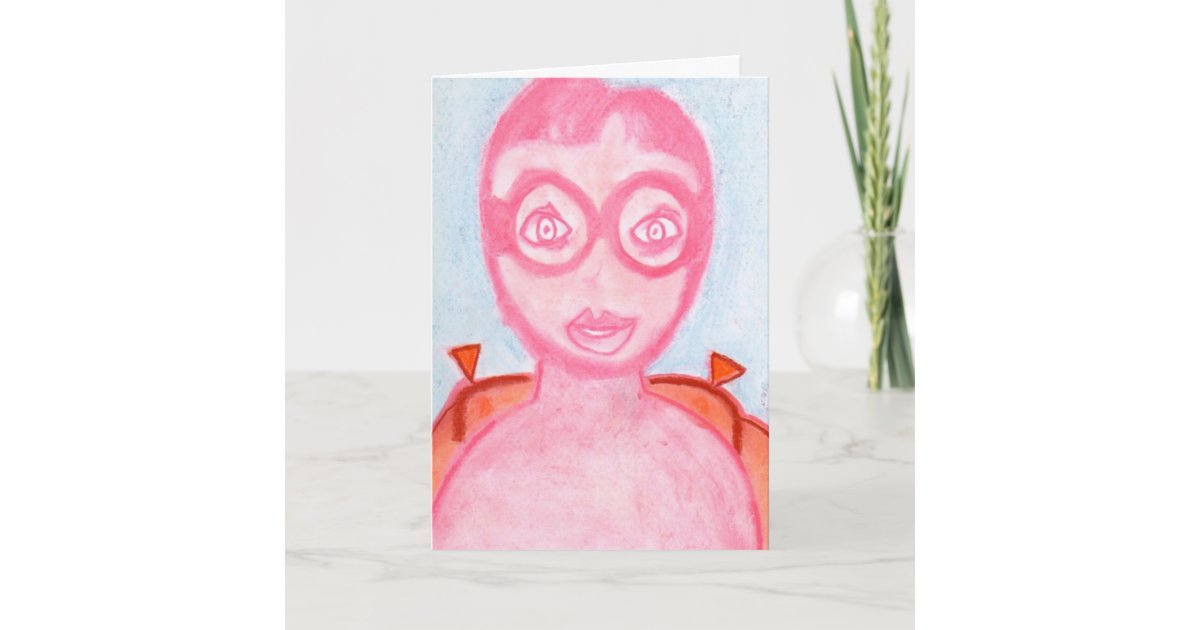 Amelia Earhart Portrait Drawing Spiritual Art Card Zazzle Com