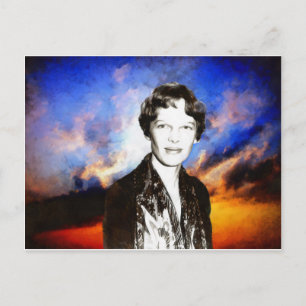 Amelia Earhart Postcard