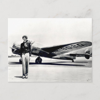 Amelia Earhart Postcard