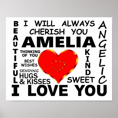 Amelia I Love You Poster