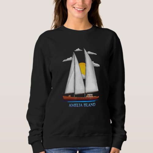 Amelia Island Coastal Nautical Sailing Sailor Desi Sweatshirt