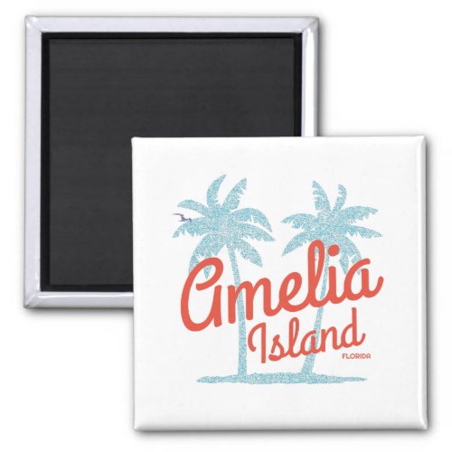 Amelia Island Florida Beach Coral Surf Magnet