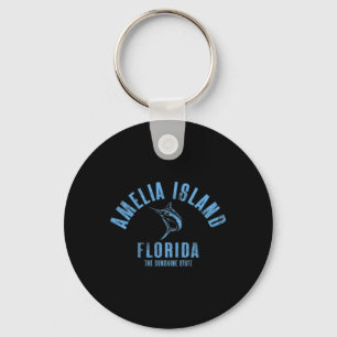 Amelia Island Florida Beach Fl Vintage Beach Front Keychain