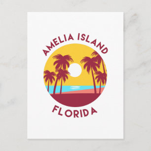Amelia Island, Florida Beach Landscape Postcard