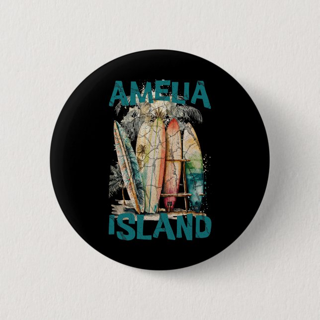 Amelia Island Florida  Button (Front)