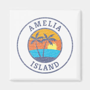 Amelia Island, Florida Faded Classic Style Magnet