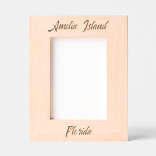 Amelia Island Florida Laser Engraved Frame