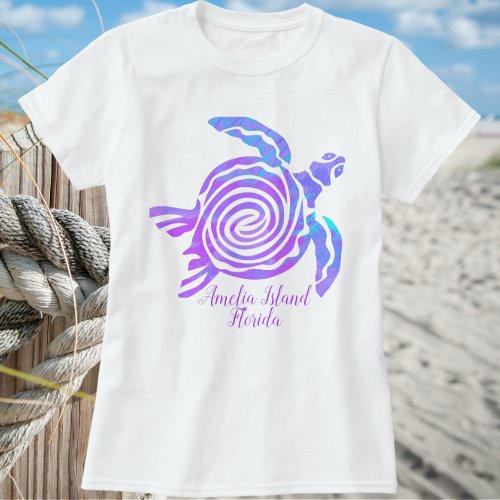 Amelia Island Florida Sea Turtle T_Shirt