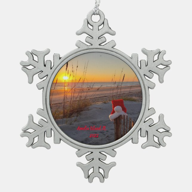 Amelia Island, Florida souvenir Christmas Ornament (Front)