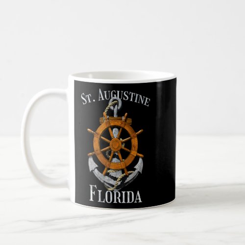Amelia Island Florida Vacation Nautical Anchor Hel Coffee Mug