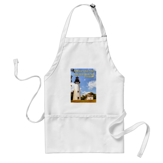 Amelia Island Lighthouse, Florida Cooking Apron (Front)