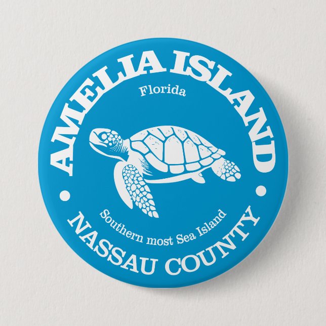 Amelia Island (sea turtle) Button (Front)