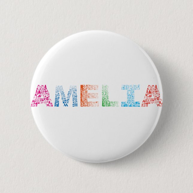 Amelia Letter Name Button (Front)