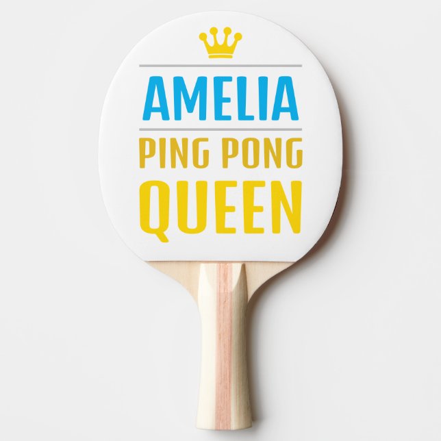Amelia Ping Pong Paddle (Front)