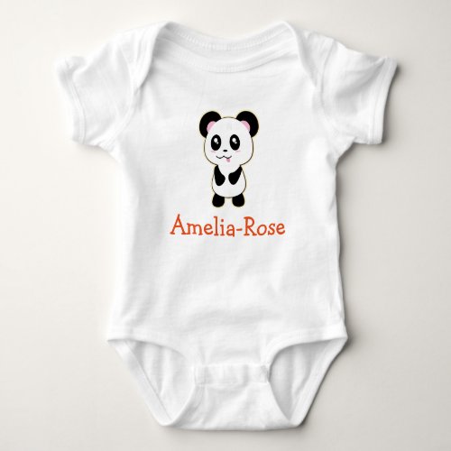 Amelia_Rose baby girl name gifts Baby Bodysuit