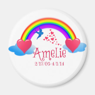 Amelie over the Rainbow Magnet