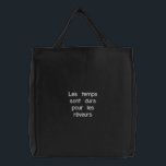 Amelie quote tote bag<br><div class="desc">Amelie quote handbag. Translation is "Times are hard for dreamers".</div>