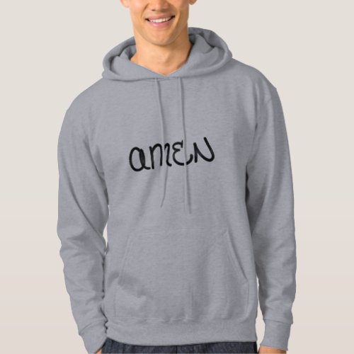 amen cool hip religious symbol hoodie design